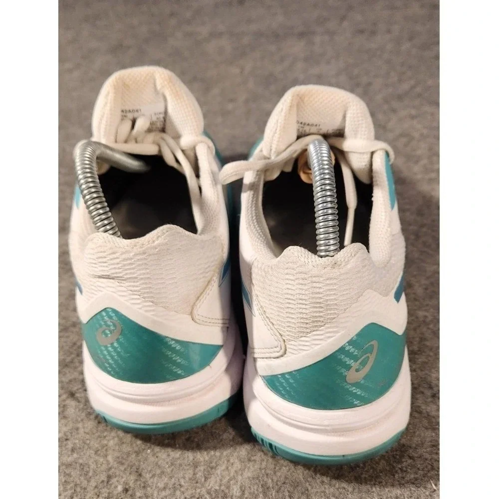 Asics GEL-Challenger Shoes Womens Size 9‎ White Teal Tennis Sneakers 1042A041